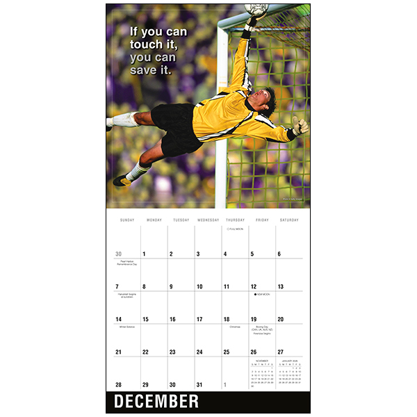 Soccer 2025 Wall Calendar RSVP