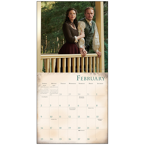 Outlander 2025 Mini Calendar RSVP