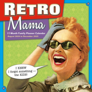 Retro Mama 2025 17-Month Wall Planner
