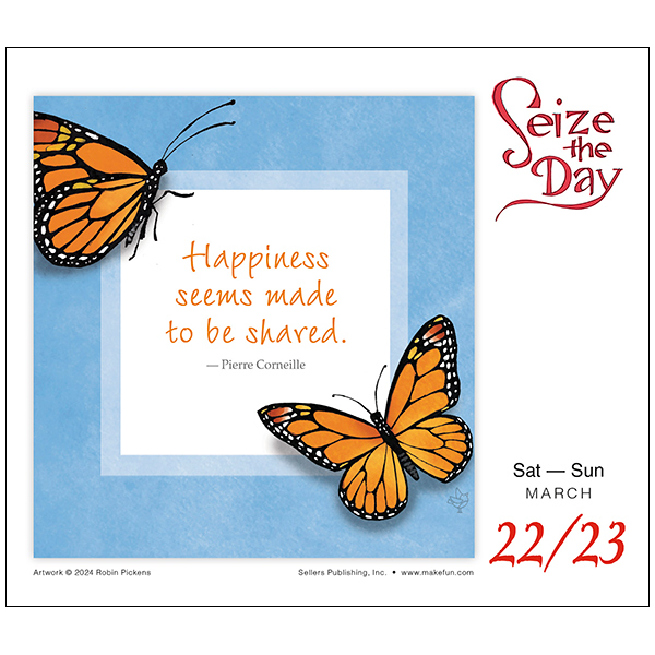 Seize the Day 2025 Daily Calendar RSVP