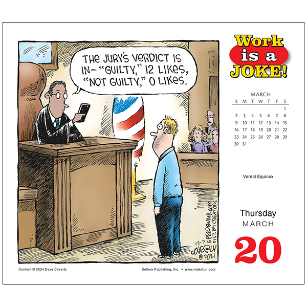 Work is a Joke! 2025 Boxed Daily Calendar RSVP