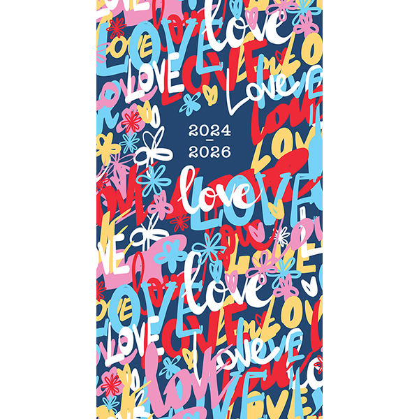 Love, Love, Love 2025 TwoYearPlus Pocket Planner RSVP