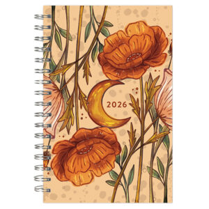 Moonlit Poppies 2026 Designer Essentials 16-Month Weekly Planner