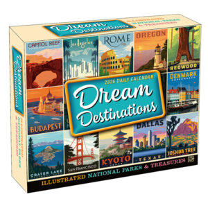Dream Destinations 2026 Boxed Daily Calendar