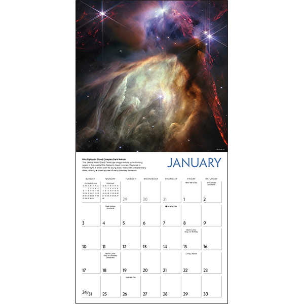 Destination Space 2027 Wall Calendar - Image 3