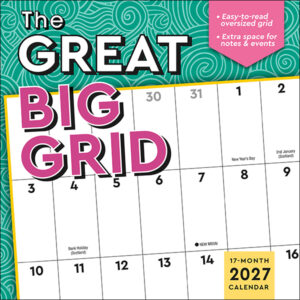 The Great Big Grid 2027 17-Month Wall Planner