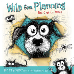 Wild For Planning Big Grid 2027 17-Month Wall Planner
