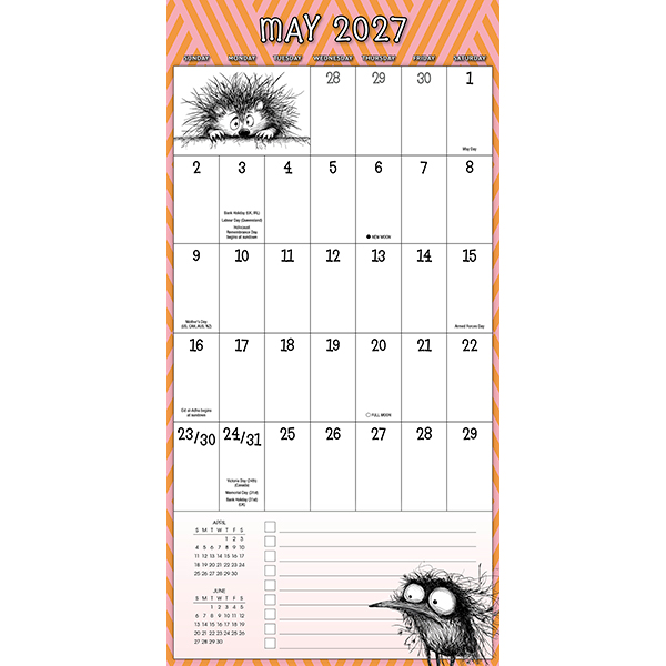 Wild For Planning Big Grid 2027 17-Month Wall Planner - Image 4