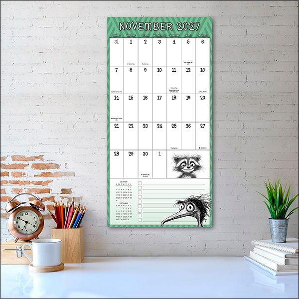 Wild For Planning Big Grid 2027 17-Month Wall Planner - Image 5