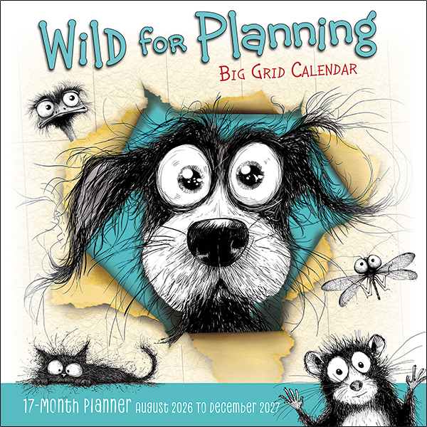 Wild For Planning Big Grid 2027 17-Month Wall Planner
