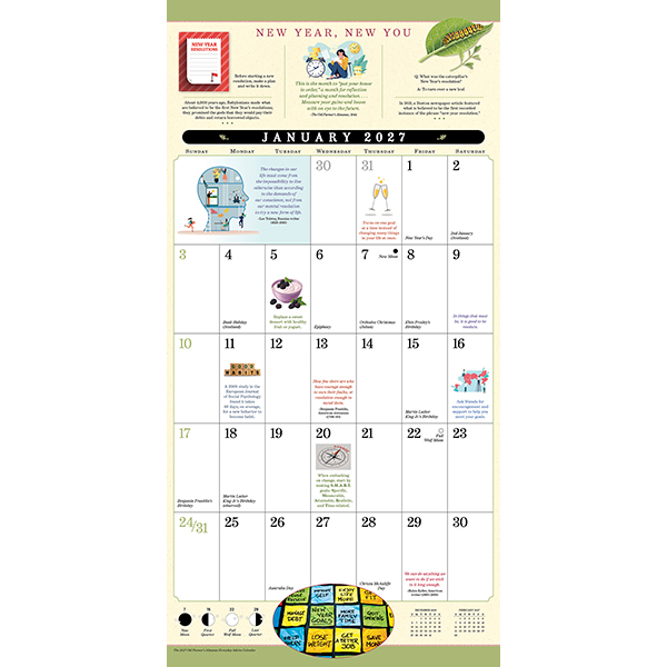The Old Farmer's Almanac Everyday Advice 2027 Calendar - 17-Month Wall Planner - Image 4