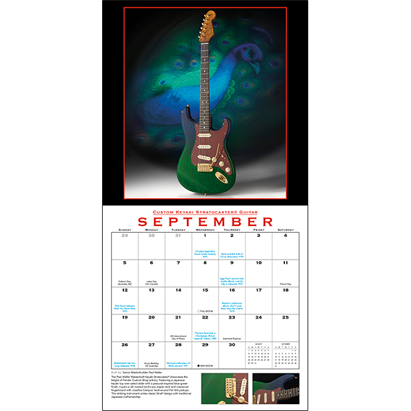 Fender© Custom Shop Guitar 2027 Calendar - Image 4