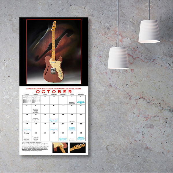 Fender© Custom Shop Guitar 2027 Calendar - Image 5