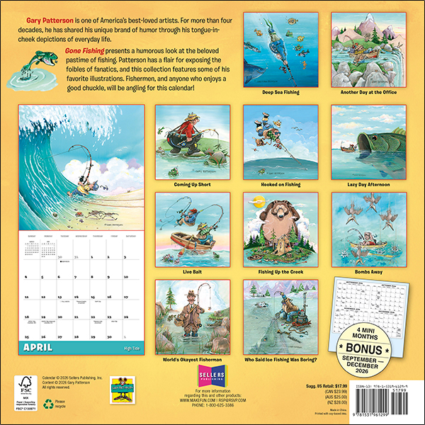 Gone Fishing 2027 Wall Calendar - Image 2