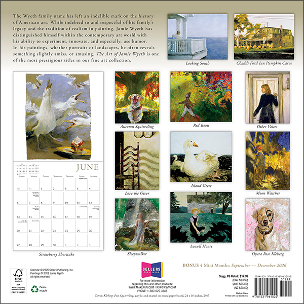 The Art of Jamie Wyeth 2027 Wall Calendar - Image 2