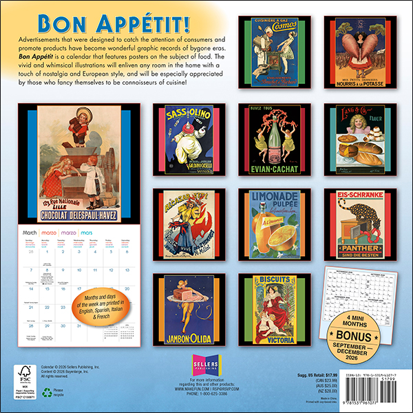 Bon Appétit 2027 Wall Calendar - Image 2