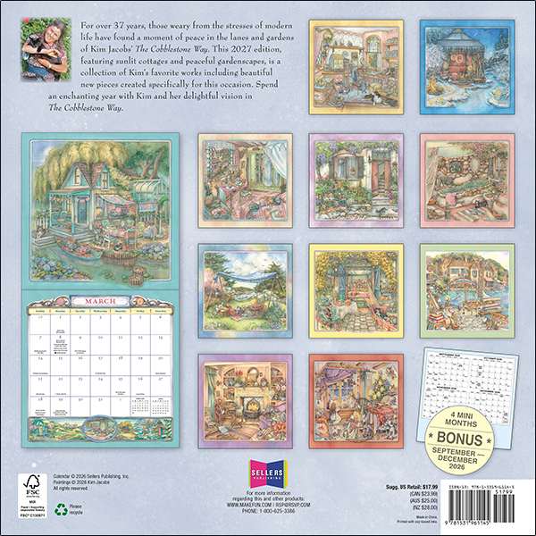 The Cobblestone Way 2027 Wall Calendar - Image 2
