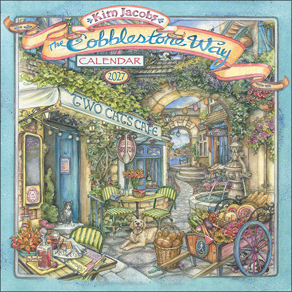 The Cobblestone Way 2027 Wall Calendar