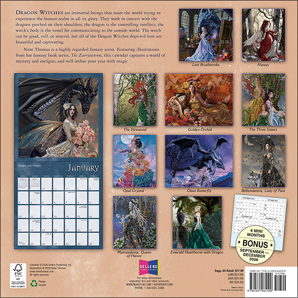 Dragon Witches 2027 Wall Calendar - Image 2