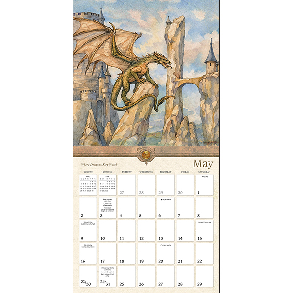 Dragons by Ciruelo 2027 Wall Calendar - Image 4