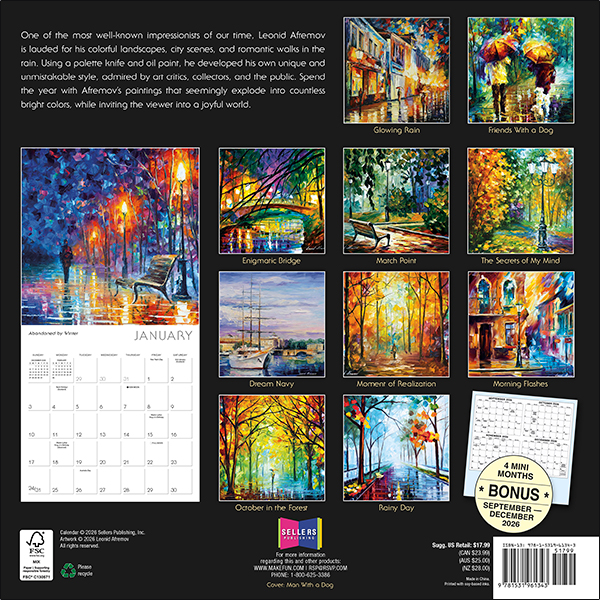 Impressions of Light 2027 Wall Calendar - Image 2