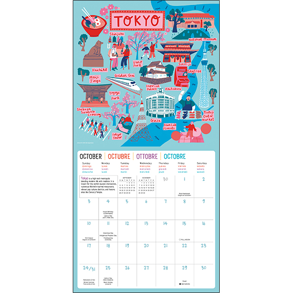 Drawn to Travel 2027 Wall Calendar - Image 4