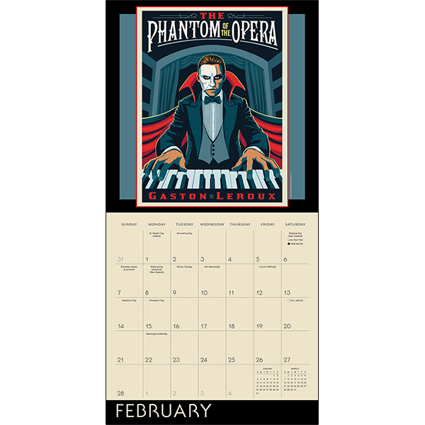 Classic Illustrated Tales: Mysteries & Monsters 2027 Wall Calendar - Image 3