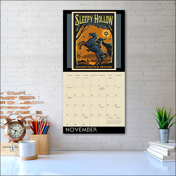 Classic Illustrated Tales: Mysteries & Monsters 2027 Wall Calendar - Image 5