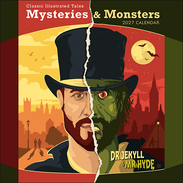 Classic Illustrated Tales: Mysteries & Monsters 2027 Wall Calendar