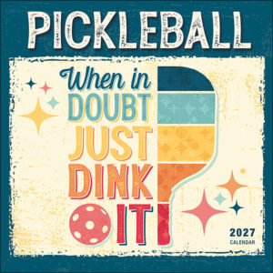 Pickleball 2027 Wall Calendar