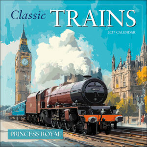 Classic Trains 2027 Wall Calendar