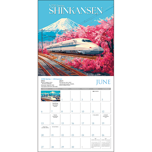 Classic Trains 2027 Wall Calendar - Image 4