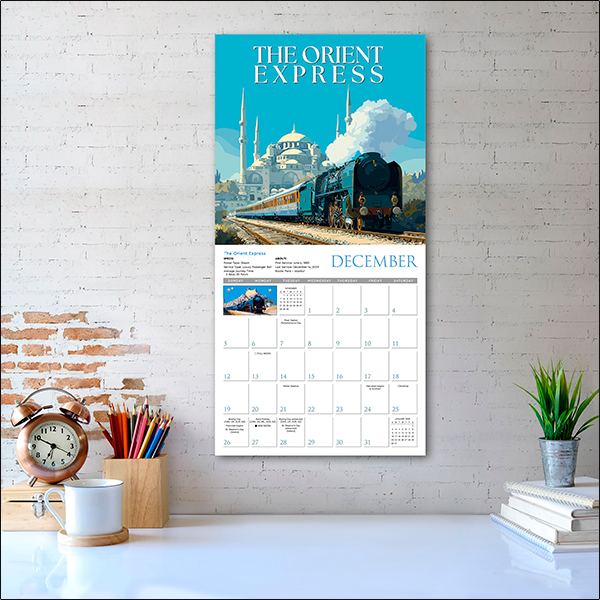 Classic Trains 2027 Wall Calendar - Image 5