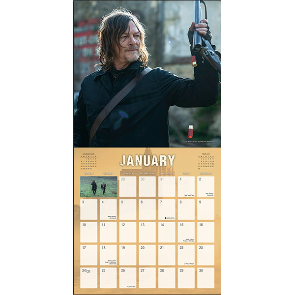 AMC The Walking Dead:® Daryl Dixon 2027 Wall Calendar - Image 3