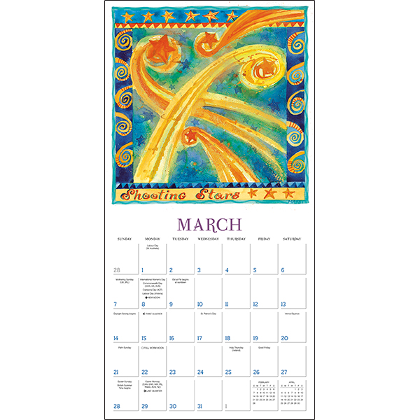 Sun, Moon, Stars 2027 Wall Calendar - Image 3