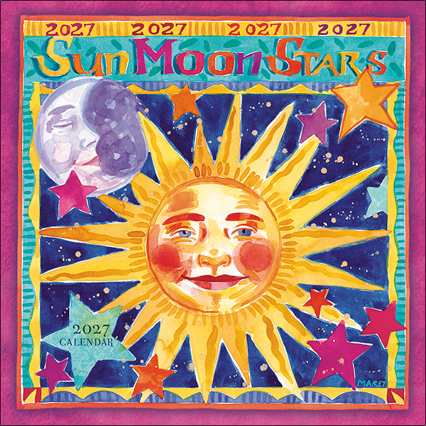 Sun, Moon, Stars 2027 Wall Calendar