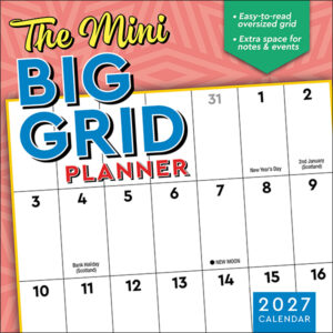 The Mini Big Grid Planner 2027 Mini Calendar