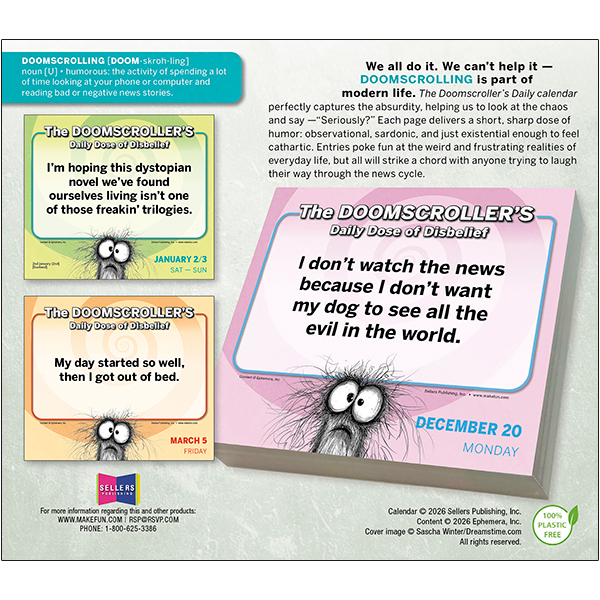 The Doomscroller’s Daily Dose of Disbelief 2027 Boxed Daily Calendar - Image 2