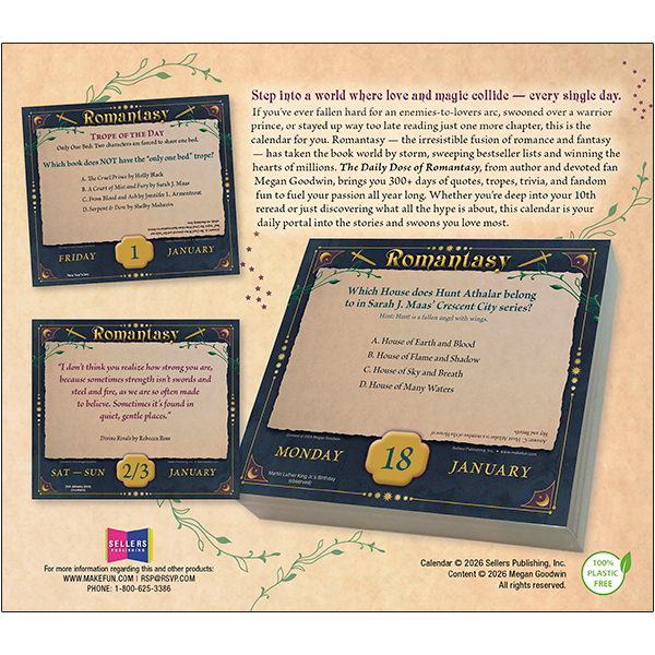 A Daily Dose of Romantasy 2027 Boxed Daily Calendar - Image 2