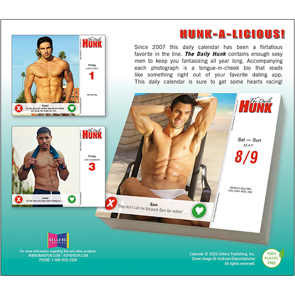 The Daily Hunk 2027 Daily Calendar - Image 2