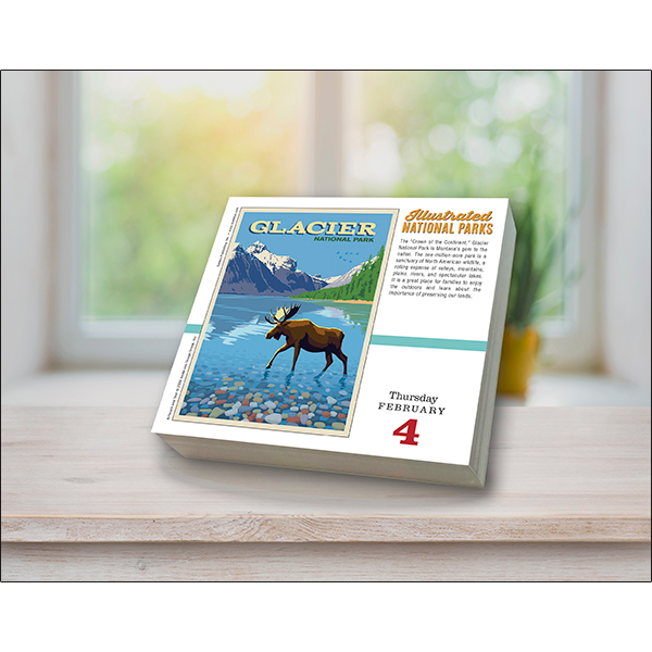 Illustrated National Parks 2027 Boxed Daily Calendar - Image 5