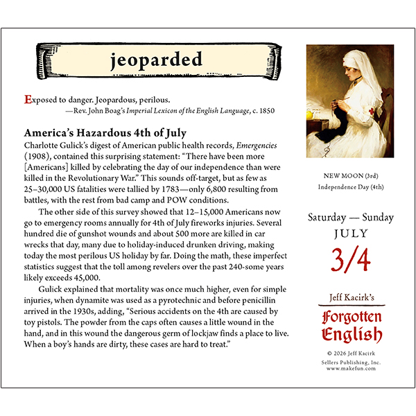 Forgotten English 2027 Daily Calendar - Image 4