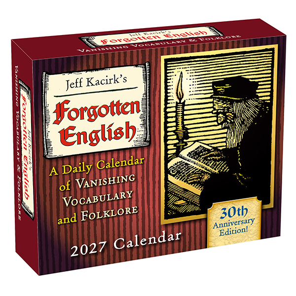 Forgotten English 2027 Daily Calendar