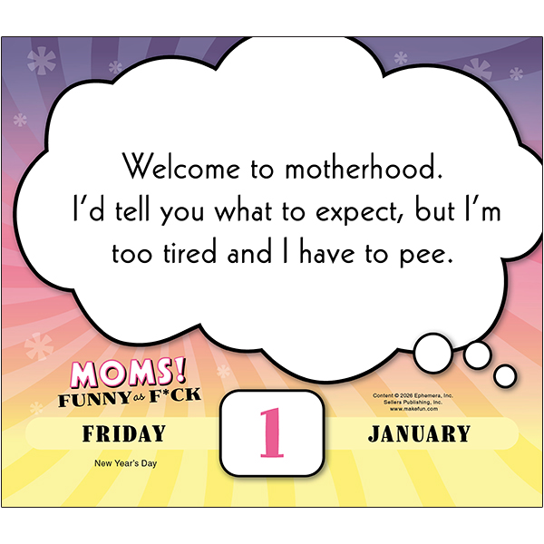 Moms! Funny as F*ck 2027 Boxed Daily Calendar - Image 3