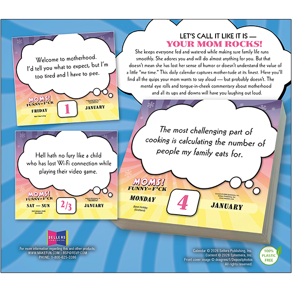Moms! Funny as F*ck 2027 Boxed Daily Calendar - Image 2