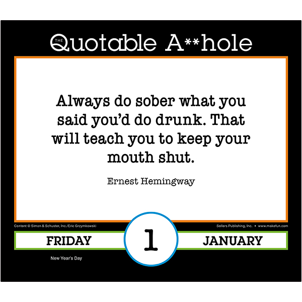 Quotable A**hole 2027 Daily Calendar - Image 3