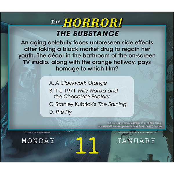 The Horror! 2027 Boxed Daily Calendar - Image 3