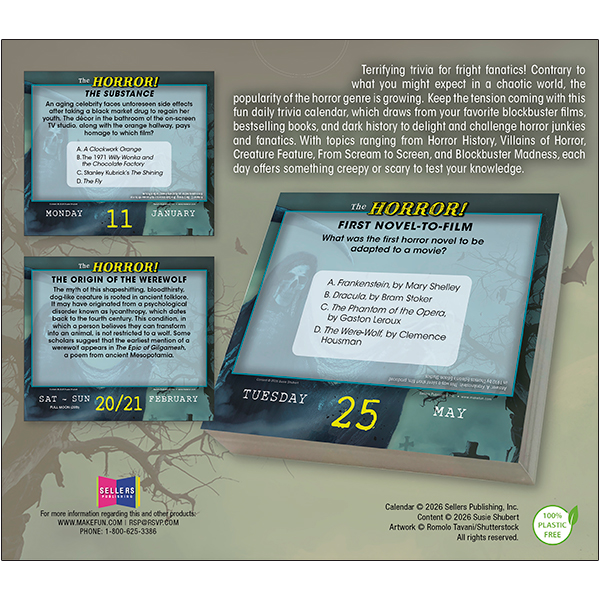 The Horror! 2027 Boxed Daily Calendar - Image 2