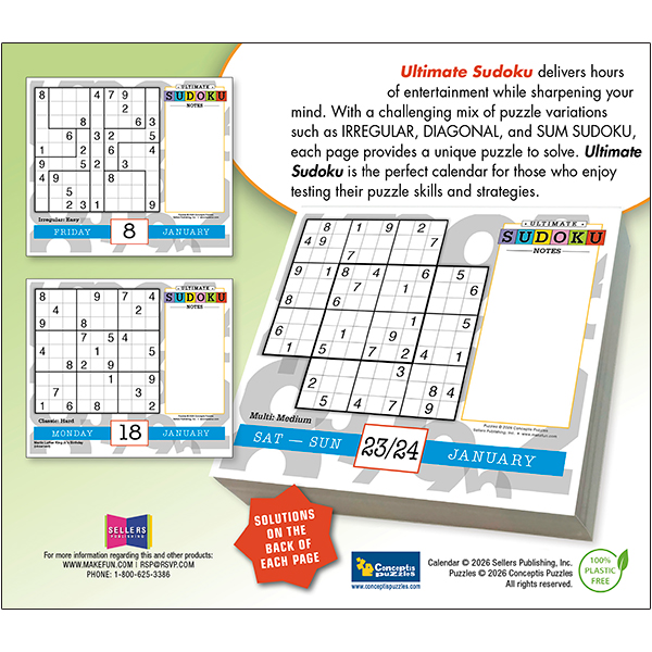 Ultimate Sudoku 2027 Daily Calendar - Image 2