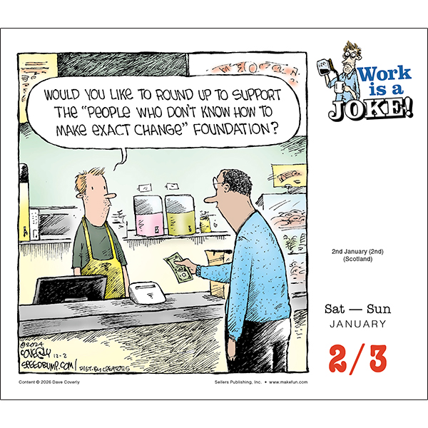 Work is a Joke! 2027 Boxed Daily Calendar - Image 3